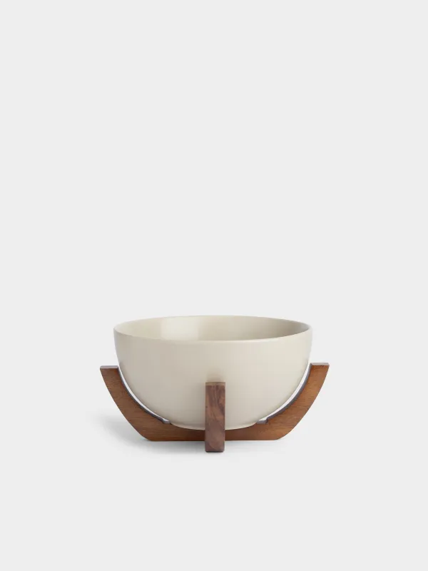 Салатник, 18х10 см, на подставке, Ceramo noble, image-0