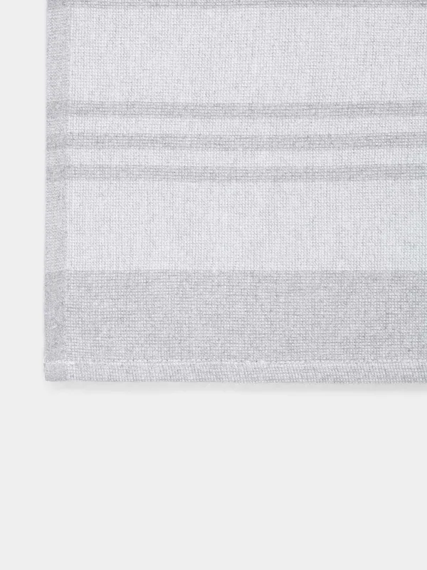 Полотенце кухонное, 40х60 см, хлопок, светло-серое, Полосы, Stripe kitchen, image-1