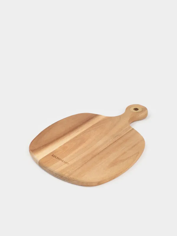 Набор для сыра, 4 пр, доска-блюдо с ручкой, сталь/дерево, золотистый, Cheese gold, image-6