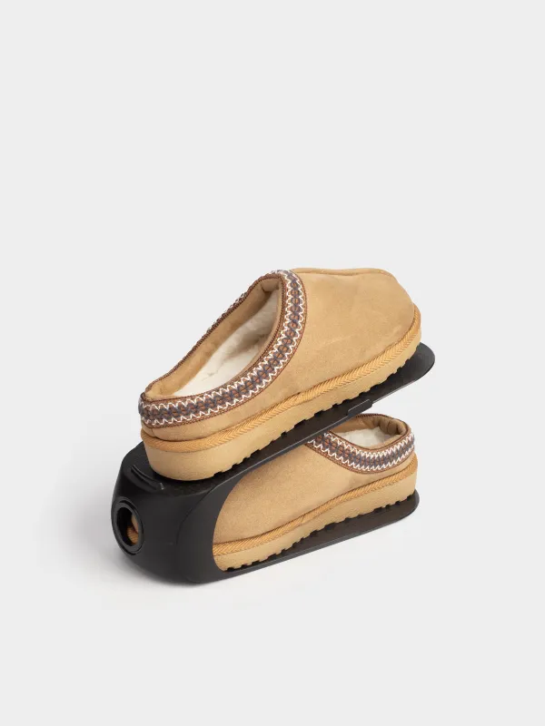 Органайзер-подставка для женской обуви, 26 см, пластик, черный, Compact, image-1