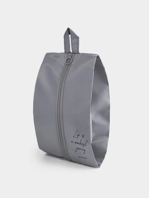 Органайзер для обуви, 20х34x11 см, саржа, серый, Travel comfort, image-4