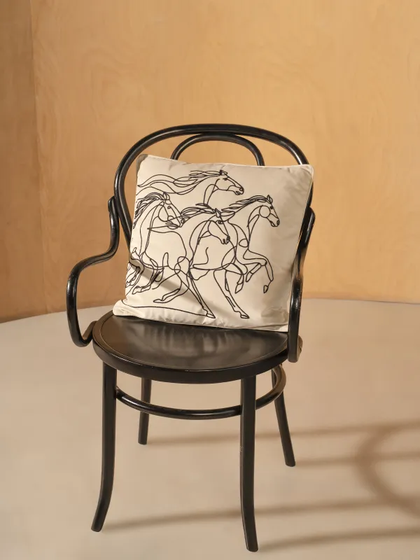 Подушка декоративная, 45х45 см, Лошади, Velvet, image-2