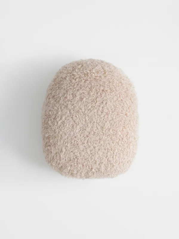 Подушка декоративная, 35х28 см, букле, бежево-коричневая, Еж, Boucle figure, image-1