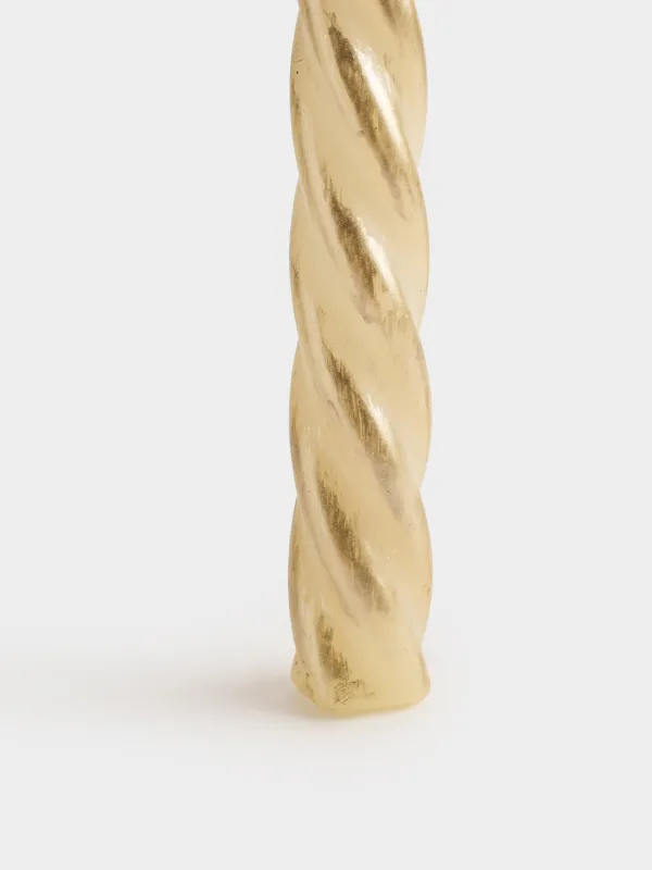 Свеча, 25 см, 2 шт, тонкая, шампань, Спираль, Spiral shape, image-2