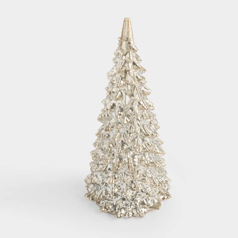 Статуэтка с подсветкой, 18 см, пластик, шампань, Сияющая ель, Patina, image-2