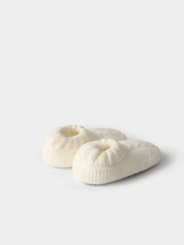 Тапочки-носки женские, шенилл/шерпа, Knitted soft, image-4
