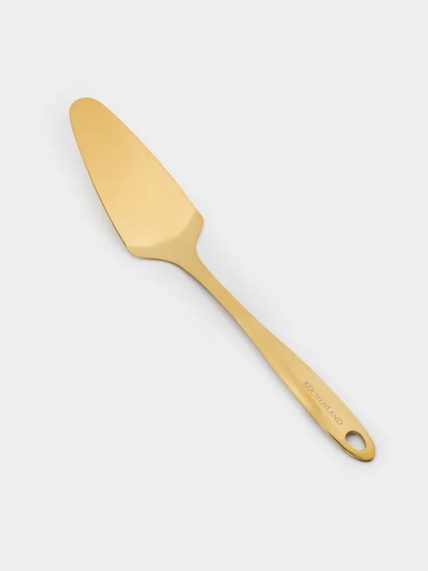 Лопатка для торта, 30 см, сталь, золотистая, Palatial, image-1