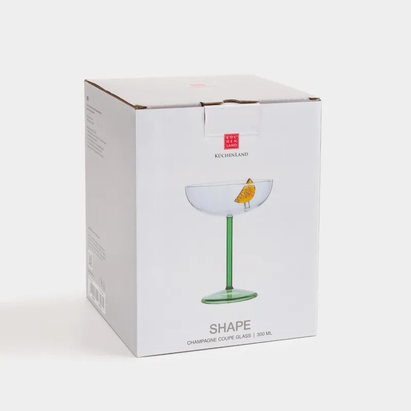 Бокал-креманка для шампанского, 300 мл, стекло, Долька апельсина, Shape, image-3