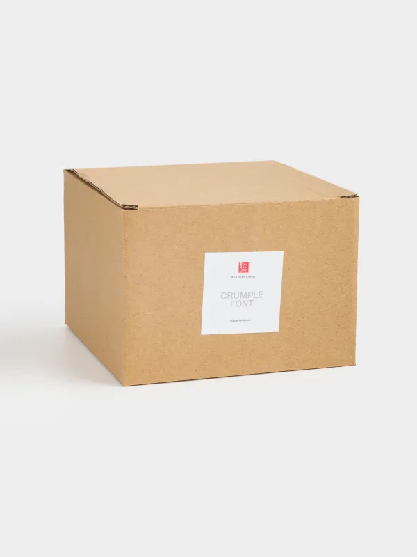 Дуршлаг, 15 см, с ручкой, керамика, молочный, Crumple font, image-5