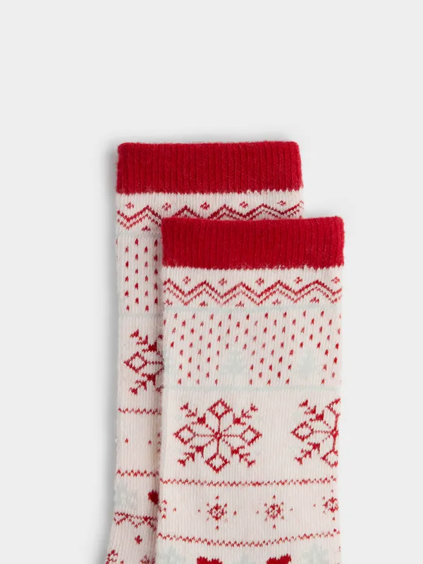 Носки из смесового трикотажа с добавлением шерсти, Fleece, image-3
