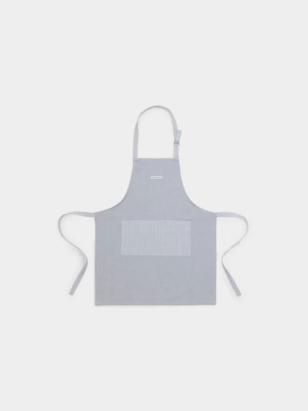 Фартук, 70x85 см, хлопок, светло-серый, Полосы, Stripe kitchen, image-0
