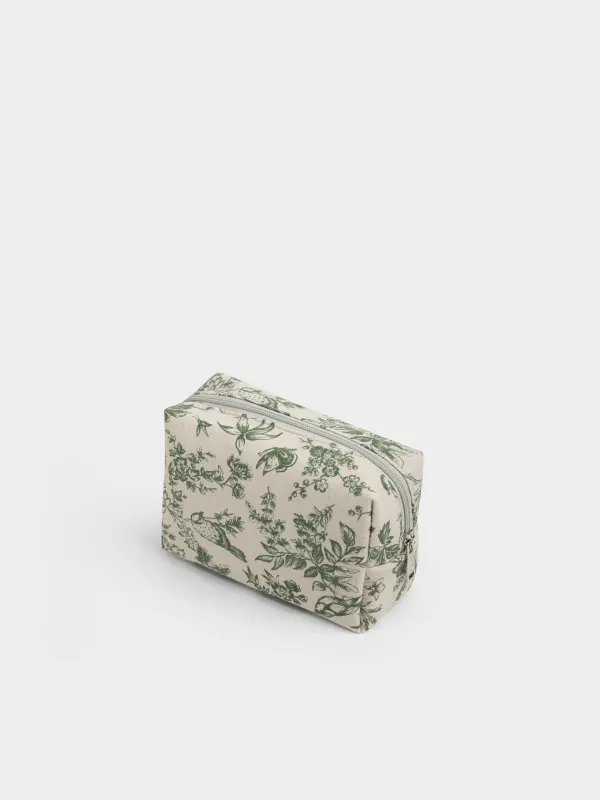 Косметичка, с ручкой, Muslin print, image-5