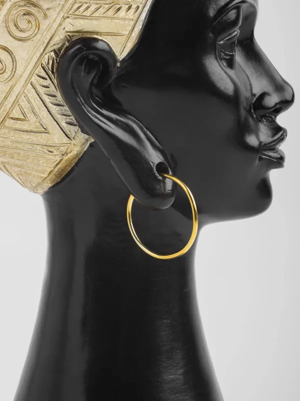 Ваза декоративная, 28 см, полирезин, черно-золотистая, Женщина в тюрбане, Ethnic girls, image-3