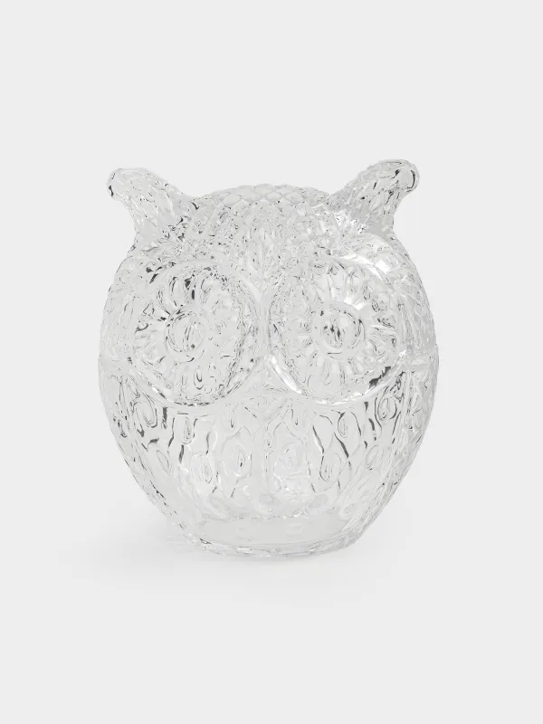 Емкость для хранения, 12х14 см, 250 мл, стекло, Сова, Owl, image-0