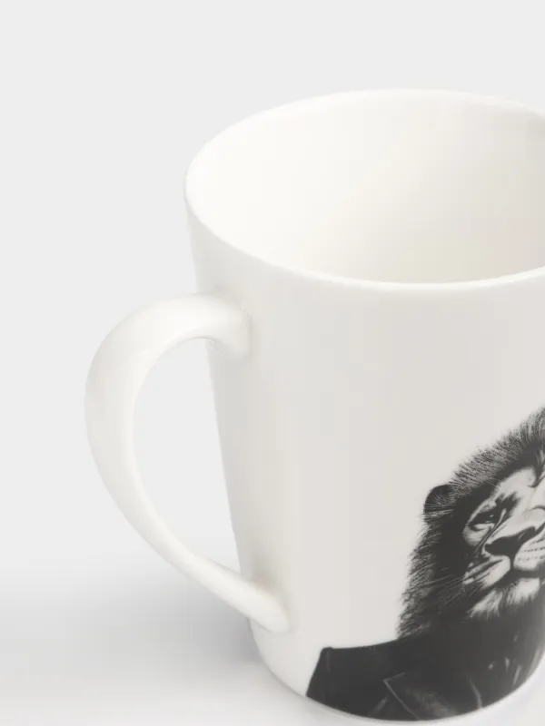 Кружка, 420 мл, Лев, Brutal style, image-2