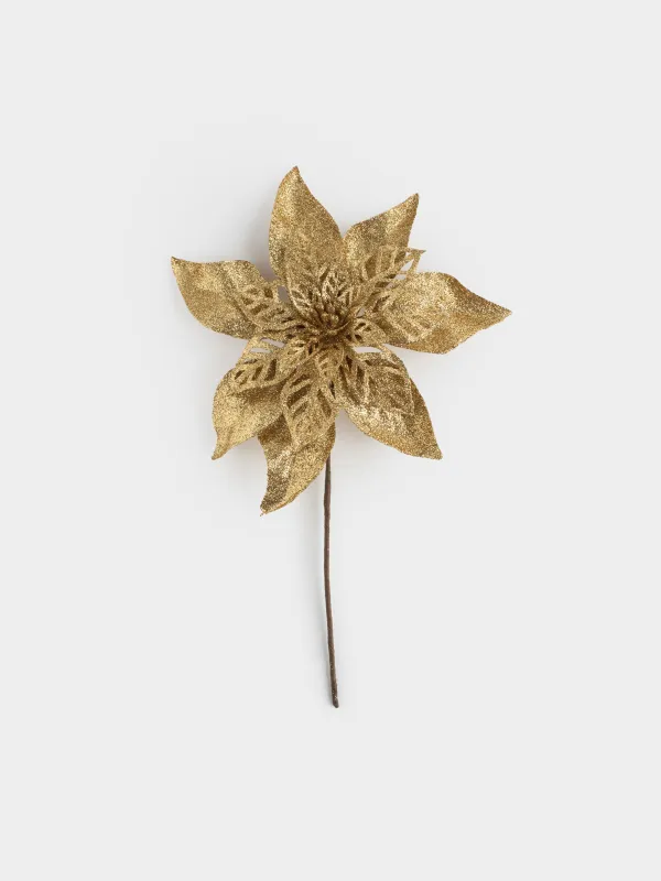 Украшение декоративное, 15 см, Пуансеттия, Flower decor, image-0