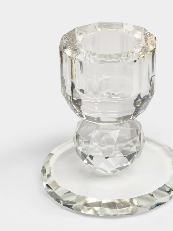 Подсвечник, 6x7 см, для тонкой свечи, Lux crystal, image-1