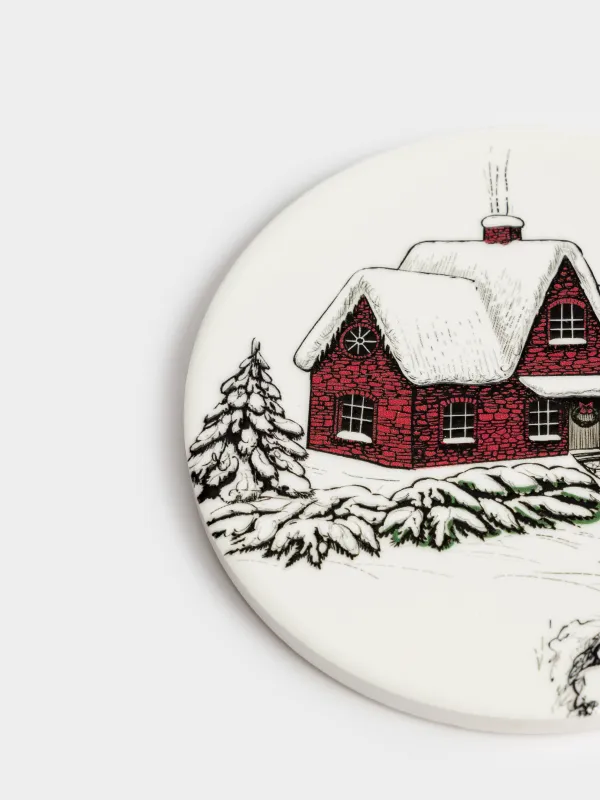 Подставка под кружку, Дом в лесу, Forest house, image-1