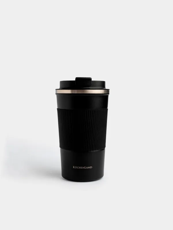 Термокружка, 450 мл, с зарфом, Coffee life, image-1