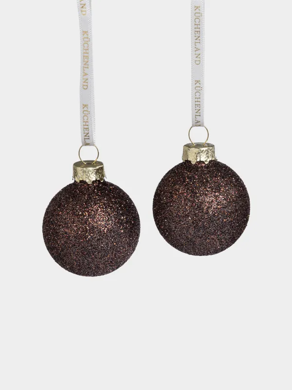 Игрушка елочная, 4 см, 8 шт, Шар, Ball sparkle, image-2