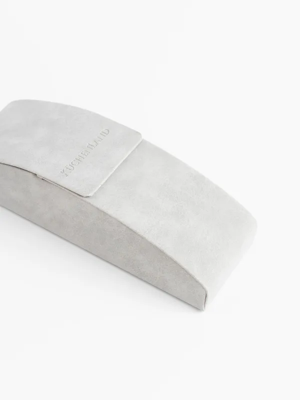 Футляр для очков, 15x5 см, полиуретан, светло-серый, Rock, image-1