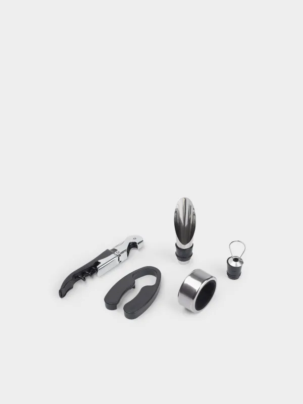 Набор сомелье, 4 пр, в коробке, сталь/пластик/дерево, черный, Шахматы, Bar, image-4