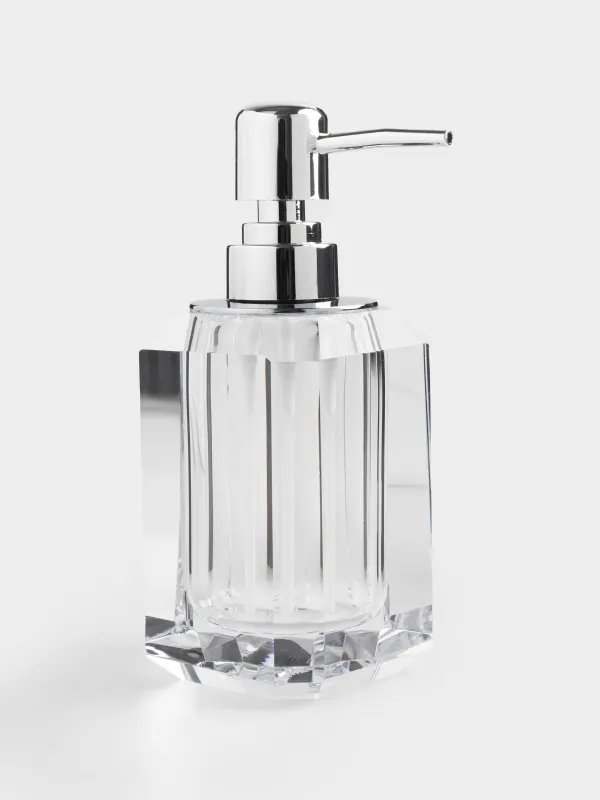 Диспенсер для жидкого мыла, 200 мл, Грани, Shower Crystal Glance, image-1
