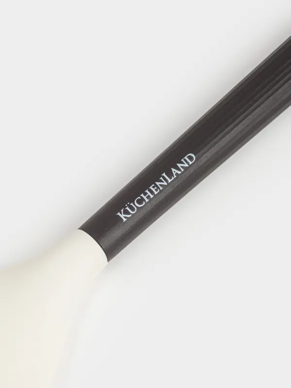 Лопатка-шпатель, 32 см, силикон/пластик, бежево-черная, Service, image-3