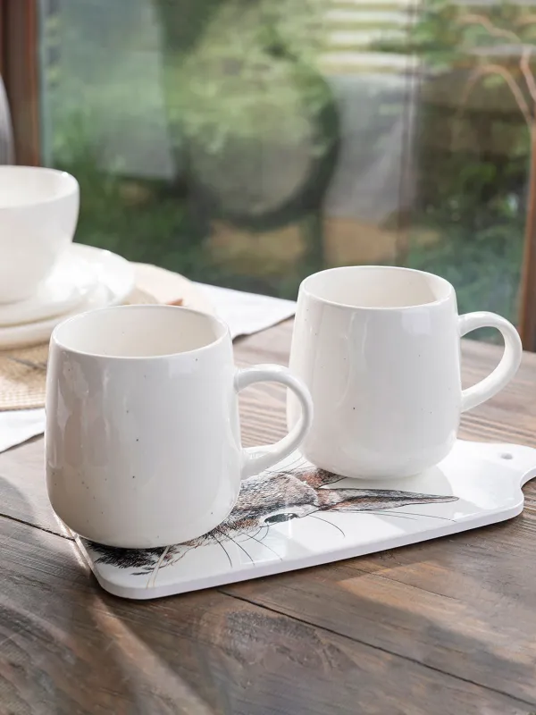 Кружка, 500 мл, фарфор N, молочная, Точки, Boho, image-5