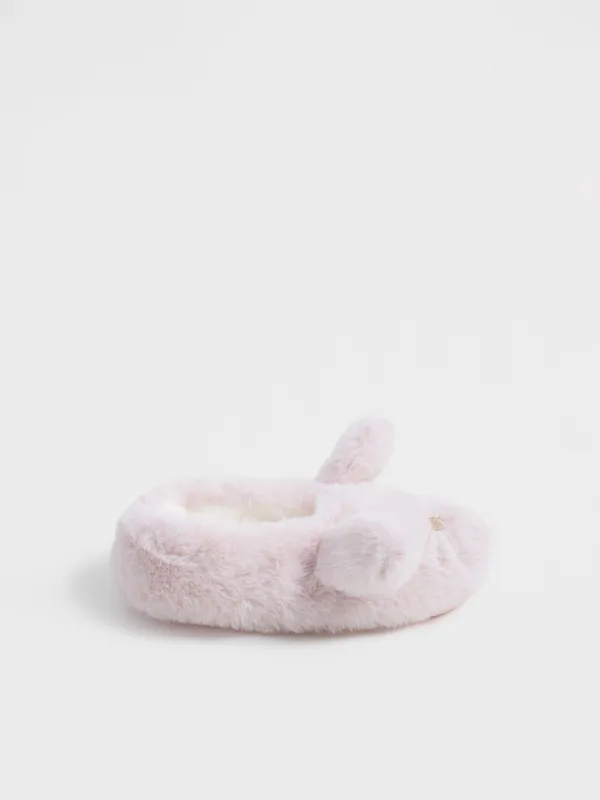 Тапочки-носки детские, искусственный мех/шерпа, Funny warm, image-0