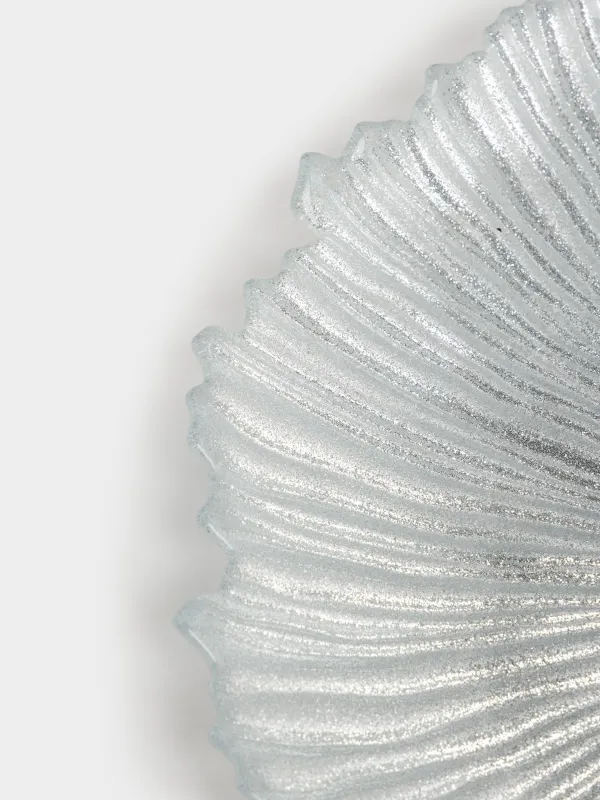 Тарелка обеденная, 28 см, стекло Р, серебристая, Verge, image-4