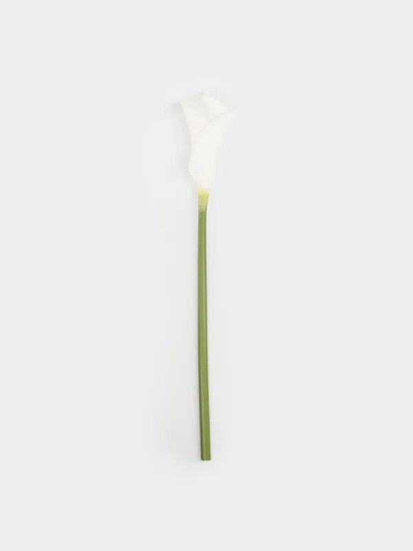 Цветок искусственный, 45 см, Белая калла, Flower garden, image-0