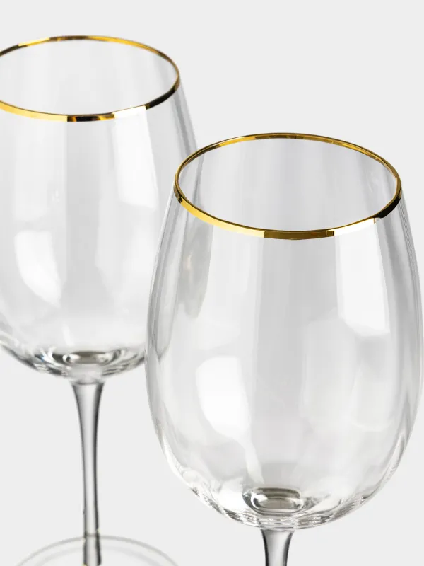 Бокал для вина, 2 шт, с золотистым кантом, Filo R gold, image-3
