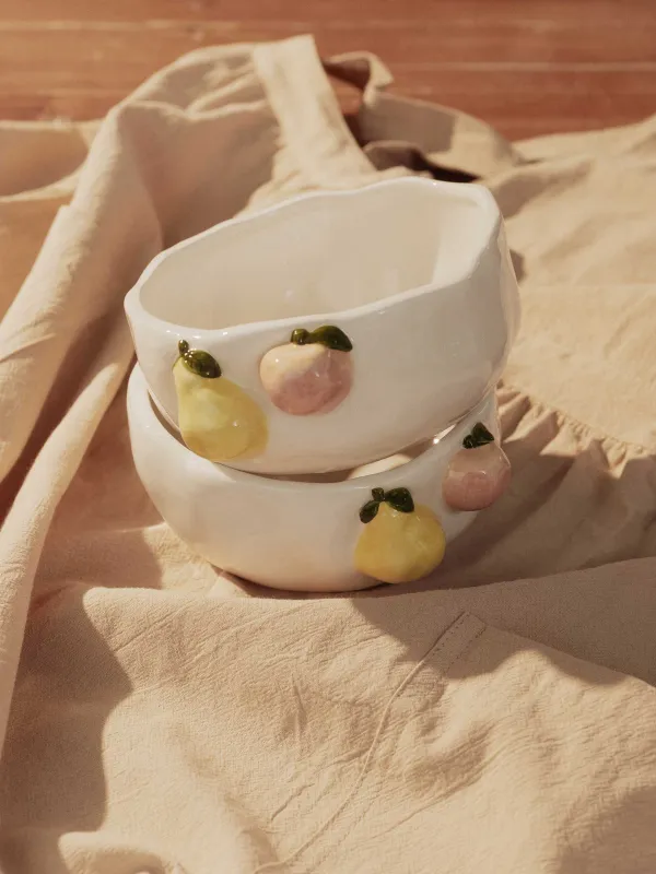 Салатник, 17х7 см, Персик и груша, Crumple fruits, image-6