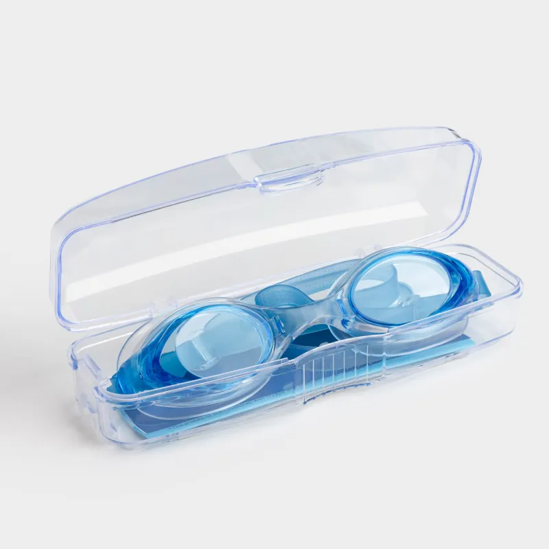 Очки для плавания, в футляре, пластик/резина, синие, Swim, image-5