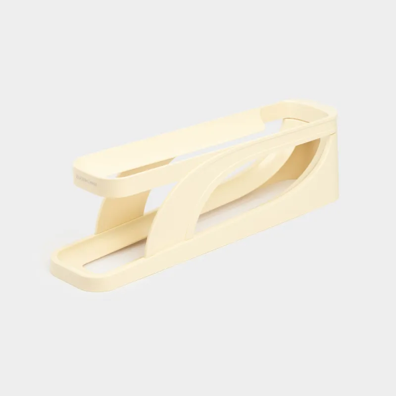 Органайзер под яйца, 36х11 см, для холодильника, 2 уровня, пластик, молочный, Regular