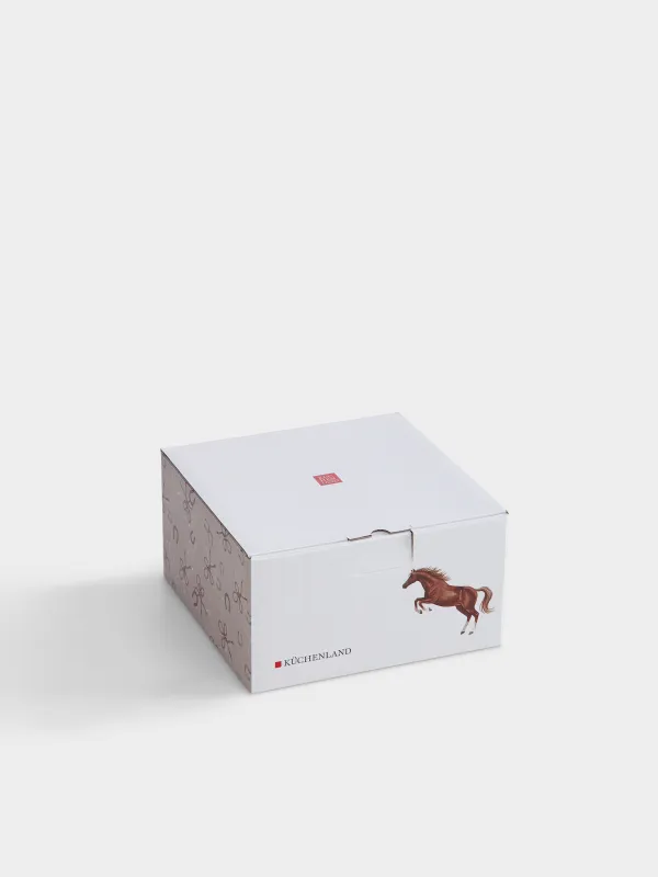 Пара чайная, 290 мл, с золотистым кантом, Конь, Zealous horse, image-5