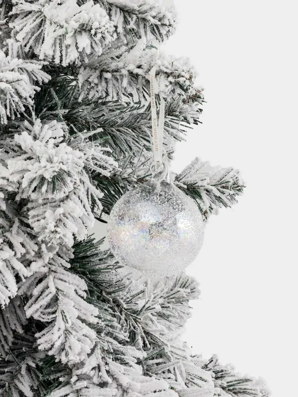 Игрушка елочная, 8 см, Шар с изморозью, Ball sparkle, image-1