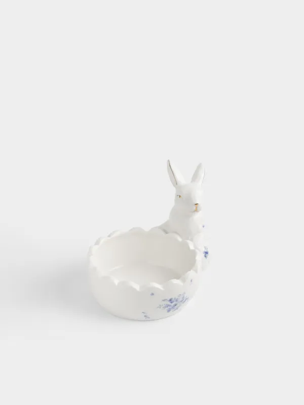 Пиала, 12х5 см, 350 мл, фарфор P, бело-золотистая, Кролик, Tradition Easter, image-3