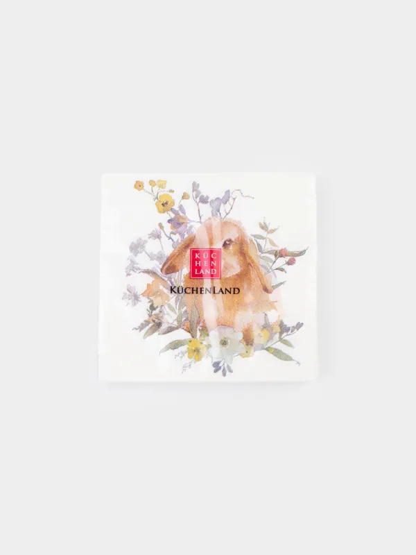 Салфетки бумажные, 21х21 см, 20 шт, Natural Easter, image-4