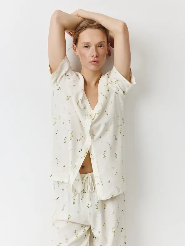 Рубашка женская, с коротким рукавом, Amina, image-2