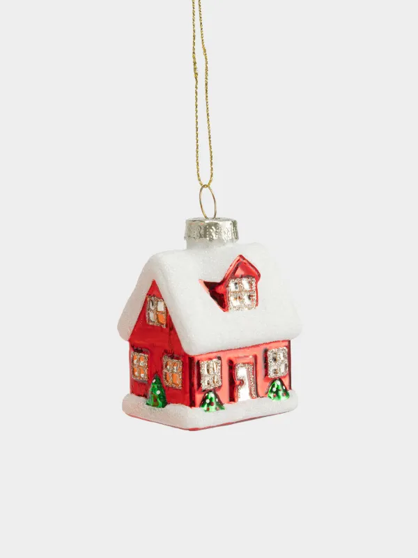 Игрушка елочная, 6 см, Домик, Figure christmas, image-1