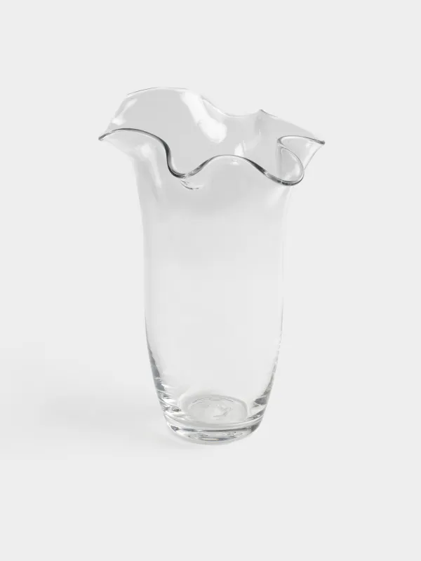 Ваза для цветов, 30 см, Волнистые края, Clear wave, image-2