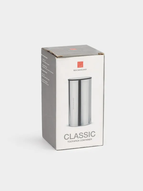 Контейнер для зубочисток, 10 см, сталь, Classic, image-3