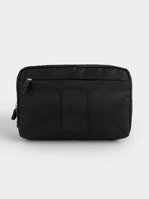 Косметичка дорожная, 20х12 см, полиэстер, черная, Easy Travel, image-0