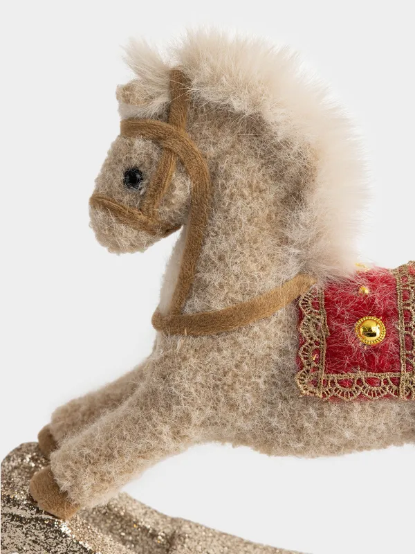 Изделие декоративное, 27х30 см, Лошадка-качалка, Rocking horse, image-1