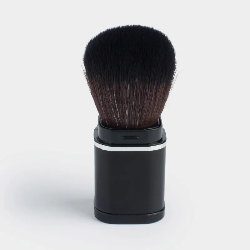 Кисть для макияжа, 7 см, выдвижная, искусственный ворс/пластик, черная, Beauty makeup, image-0