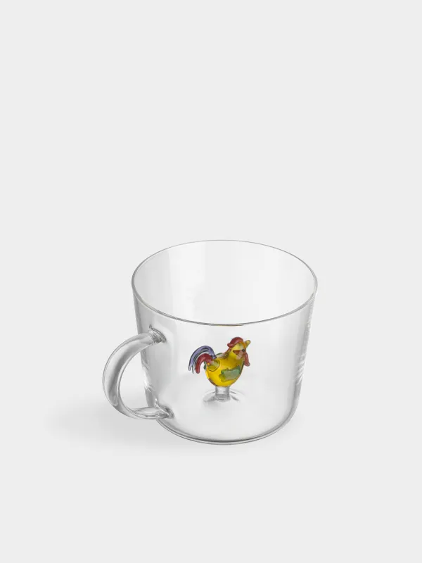 Кружка, 480 мл, стекло Б, Петух, Shape, image-1