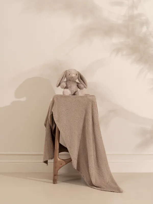 Плед с игрушкой, 178х132 см, флис/полиэстер, бежевый, Зайка, Rabbit, image-3