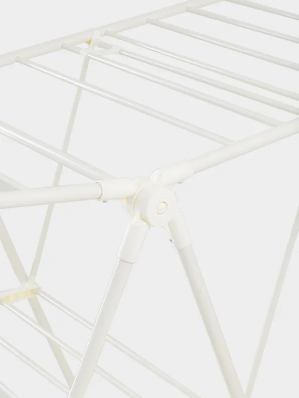 Сушилка для белья напольная, 155х57 см, раскладная, металл, бежевая, Х-форма, Compact, image-1